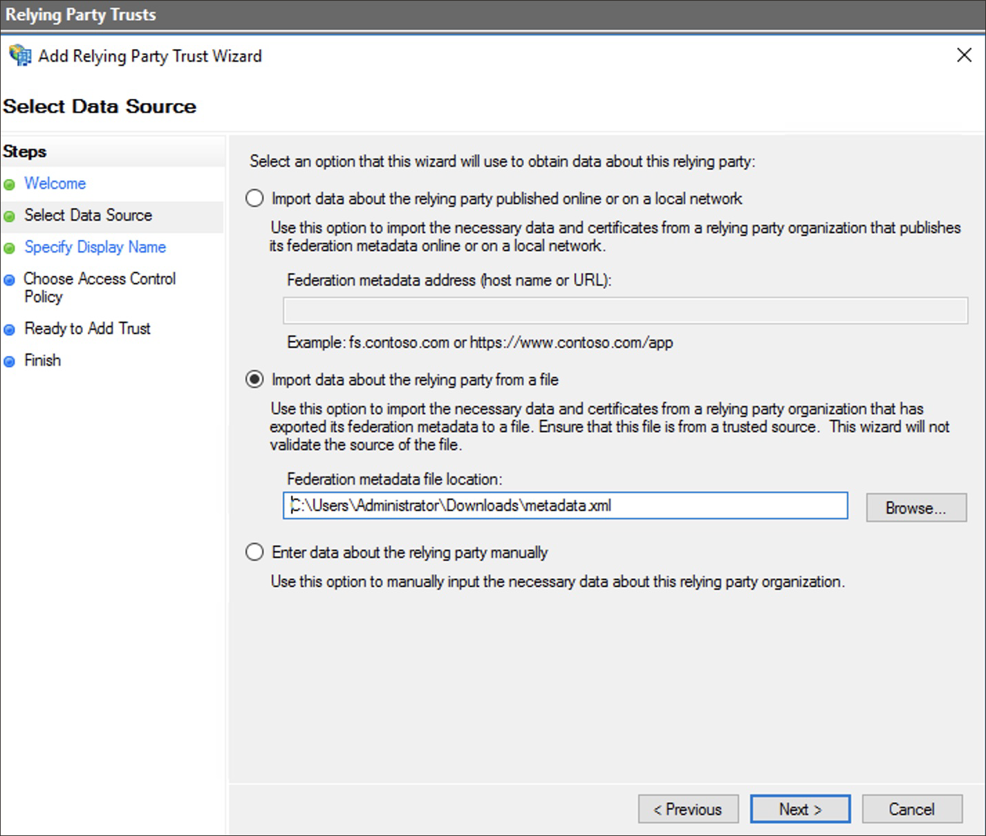 Click to expand Select data source