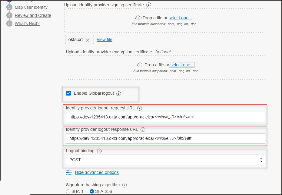 Click to expand additional configuration