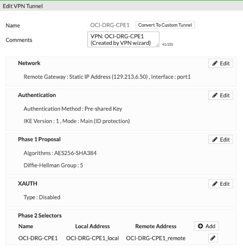 Click to expand This image shows the page for editing the VPN tunnel.