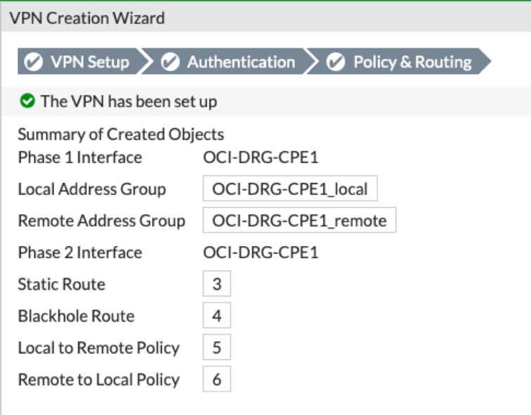 Click to expand This image shows the summary page at the end of the wizard.