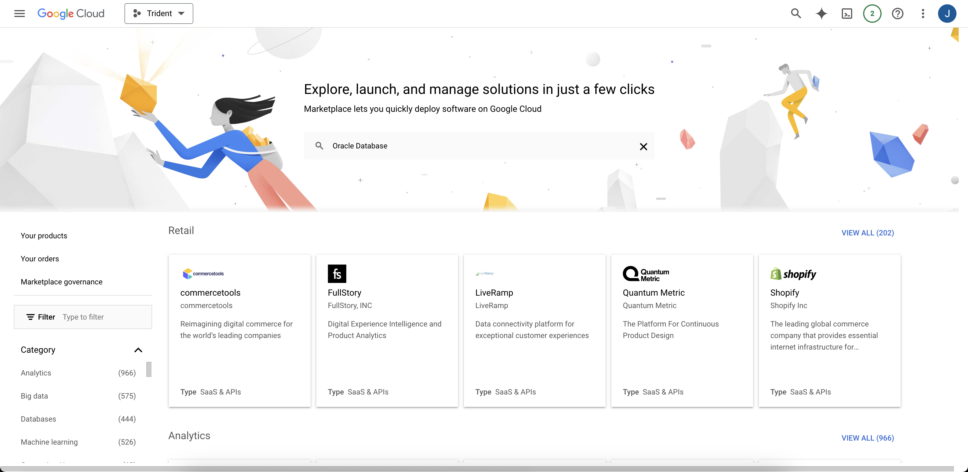 Click to expand An image of the Google Marketplace