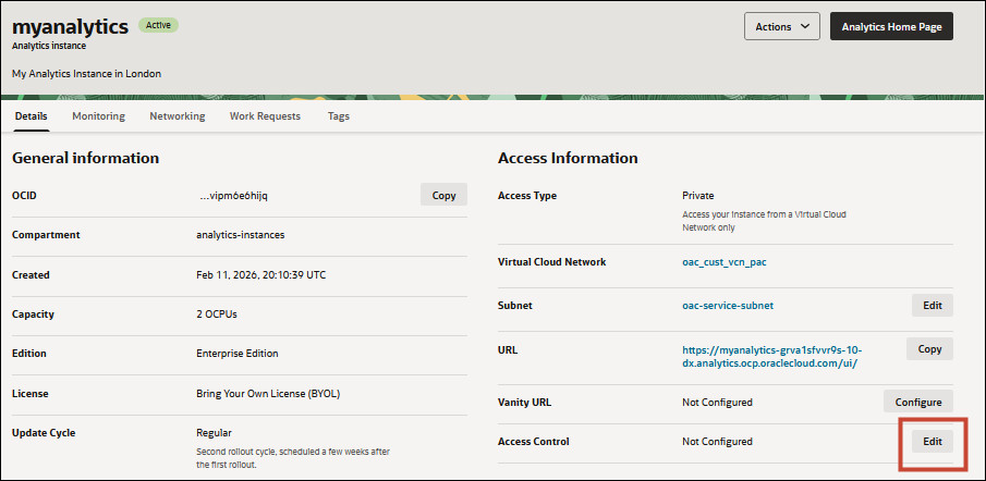 Access Control Edit link