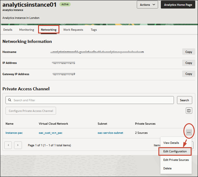 Edit configuration Edit configuration