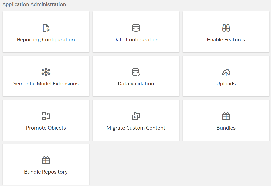 Bundle Repository tile on the Console Bundle Repository tile on the Console