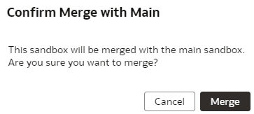 Confirm merge with main option Confirm merge with main option