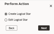 The Perform Action dialog
