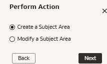 The Perform Action dialog