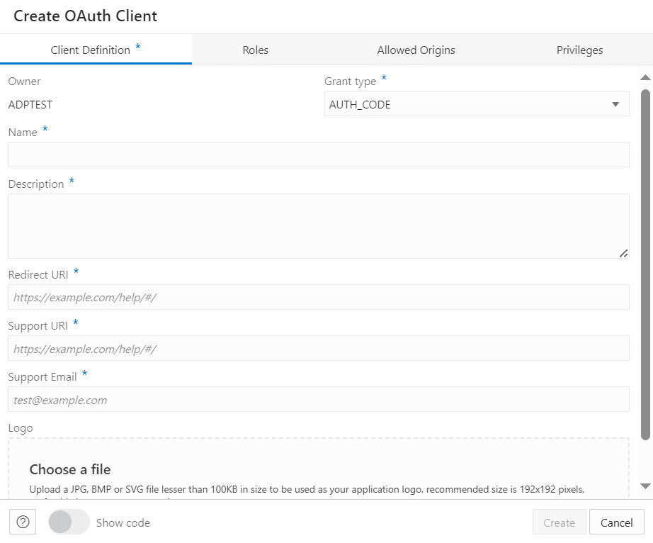 Description of create-client.png follows Description of create-client.png follows