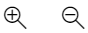 Zoom-in and zoom-out icons