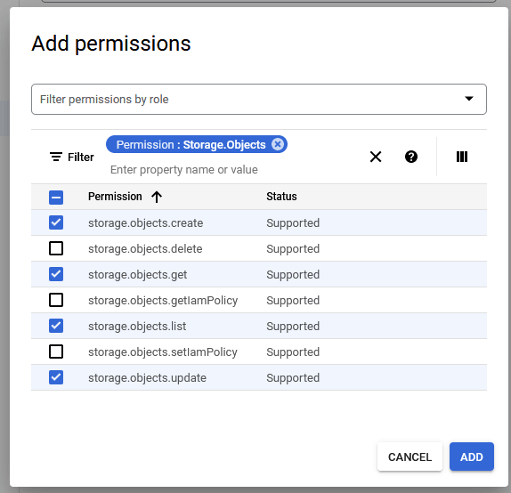 Description of gcp_iam_roles_add_permissions.png follows Description of gcp_iam_roles_add_permissions.png follows