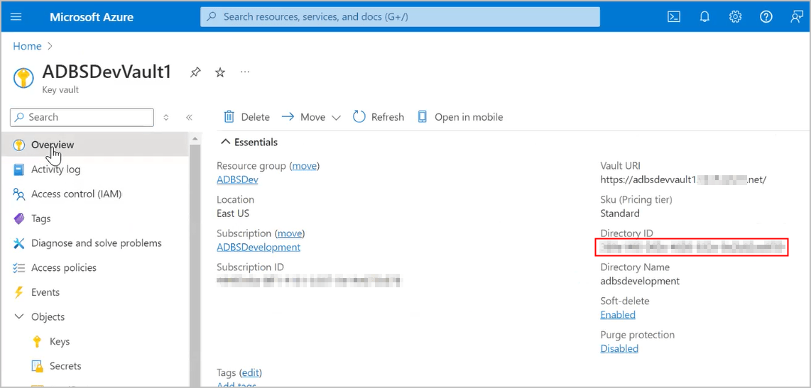 Description of sec_az_tenant_id.png follows Description of sec_az_tenant_id.png follows