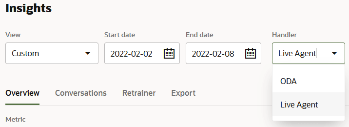 Description of live-agent-option-da-insights.png follows Description of live-agent-option-da-insights.png follows