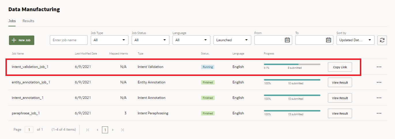 Description of running-validation-job.png follows Description of running-validation-job.png follows