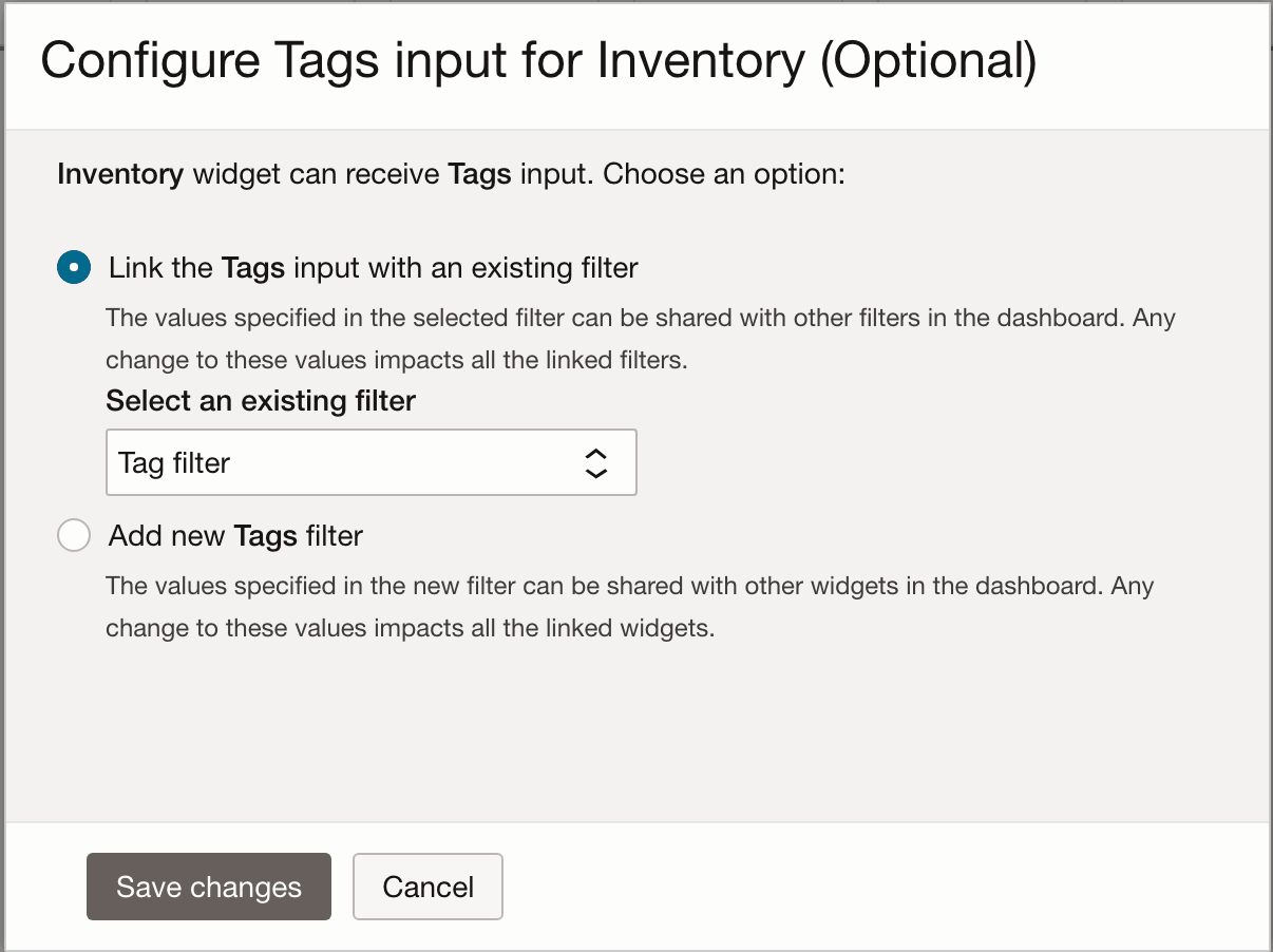 Add Filter to Widget