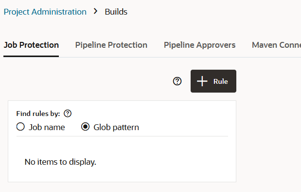 Description of job-protection-page-glob-pattern-selected.png follows Description of job-protection-page-glob-pattern-selected.png follows