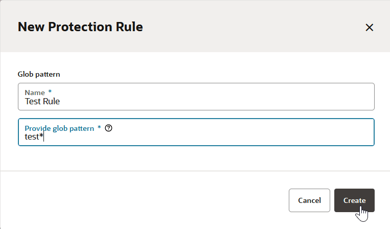 Description of protection-rule-dialog-populated.png follows Description of protection-rule-dialog-populated.png follows