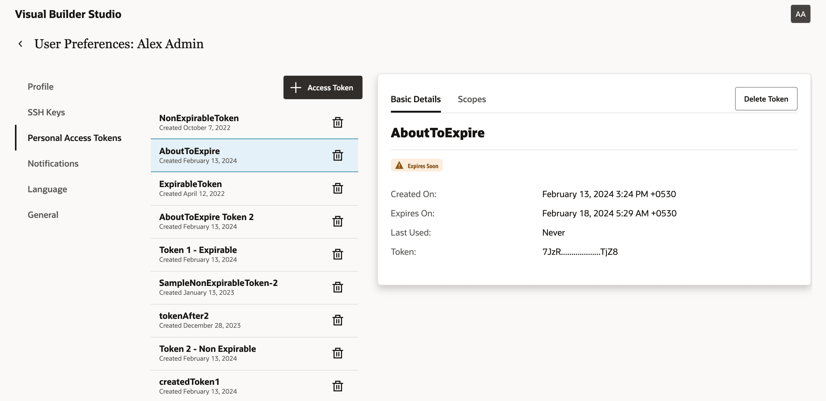 Description of token-expire-soon-warning-label.png follows Description of token-expire-soon-warning-label.png follows