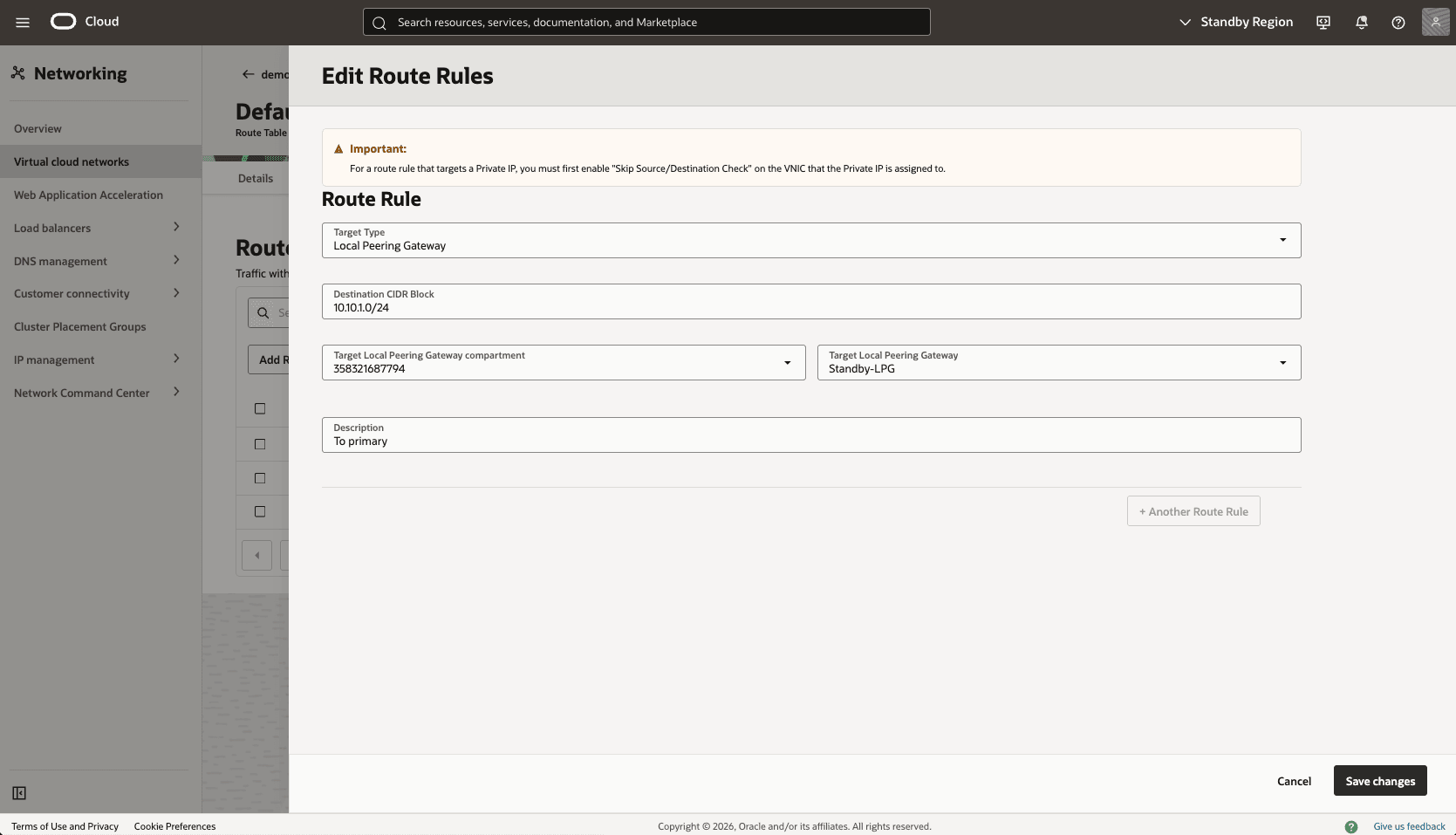 This screenshot shows how to configure the network in the primary zone. This screenshot shows how to configure the network in the primary zone.