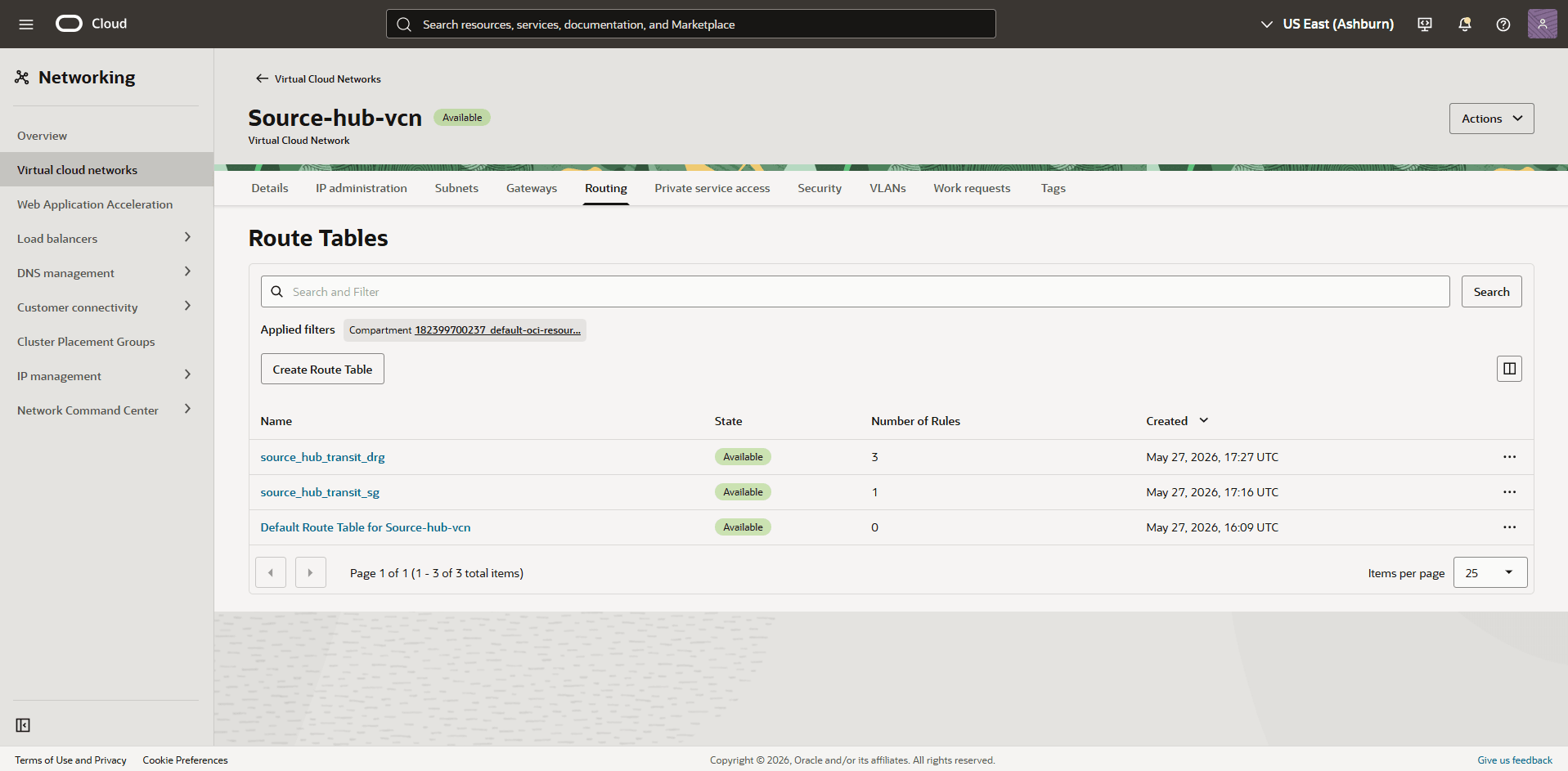 This screenshot shows the required configuration for cross-region restore. This screenshot shows the required configuration for cross-region restore.