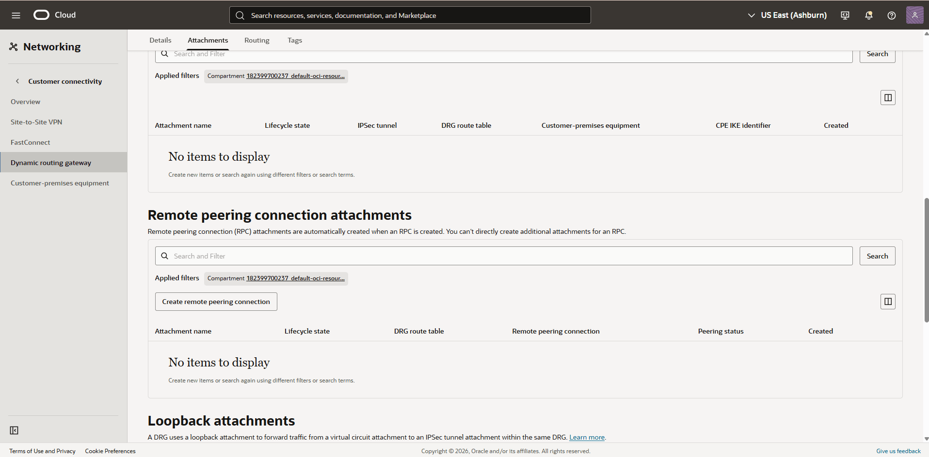 This screenshot shows the required configuration for cross-region restore. This screenshot shows the required configuration for cross-region restore.