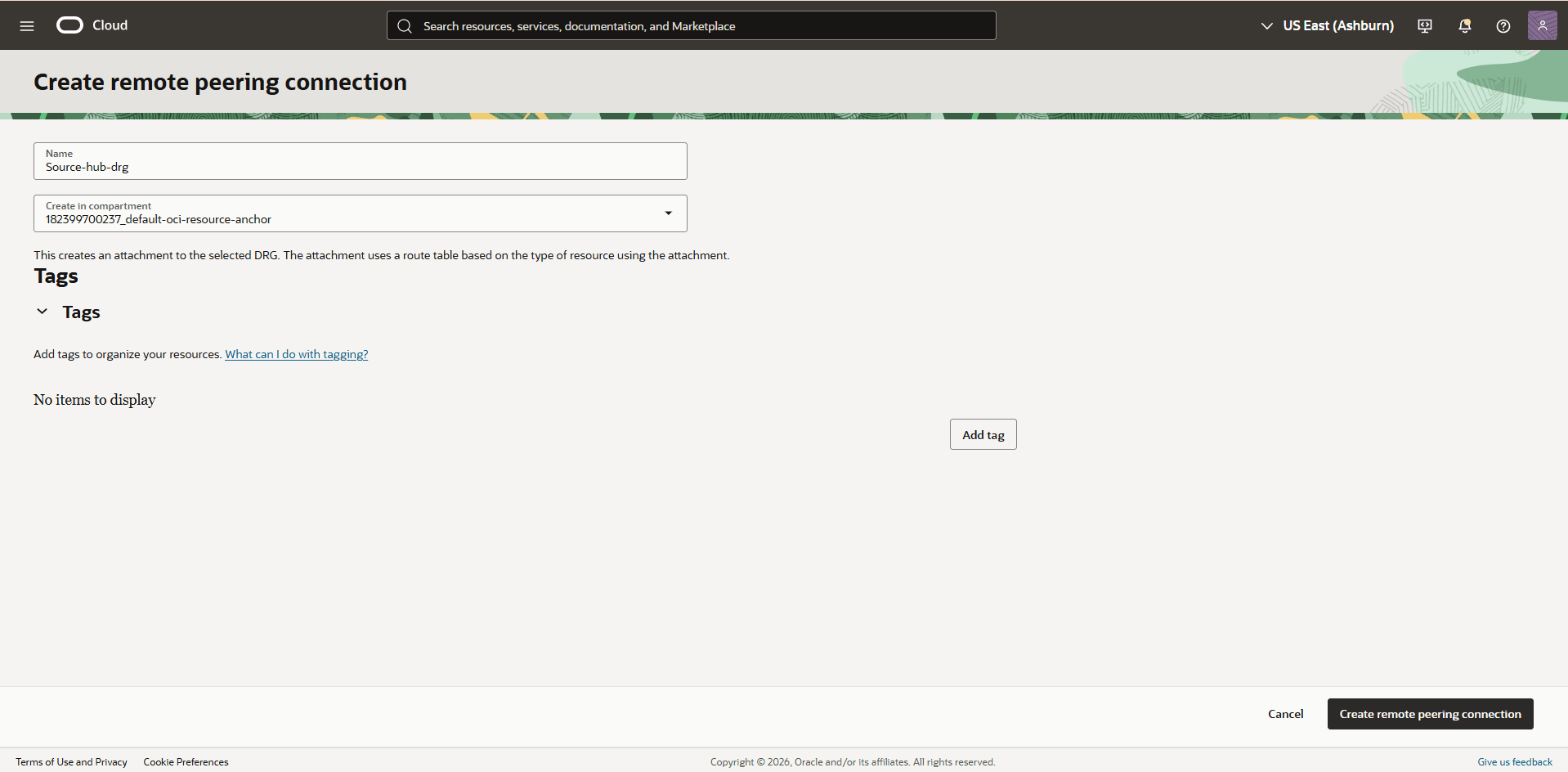This screenshot shows the required configuration for cross-region restore. This screenshot shows the required configuration for cross-region restore.